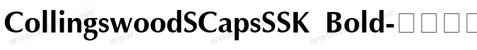 CollingswoodSCapsSSK Bold字体转换